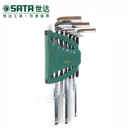 世達 9件加長球頭內六角組套,09105